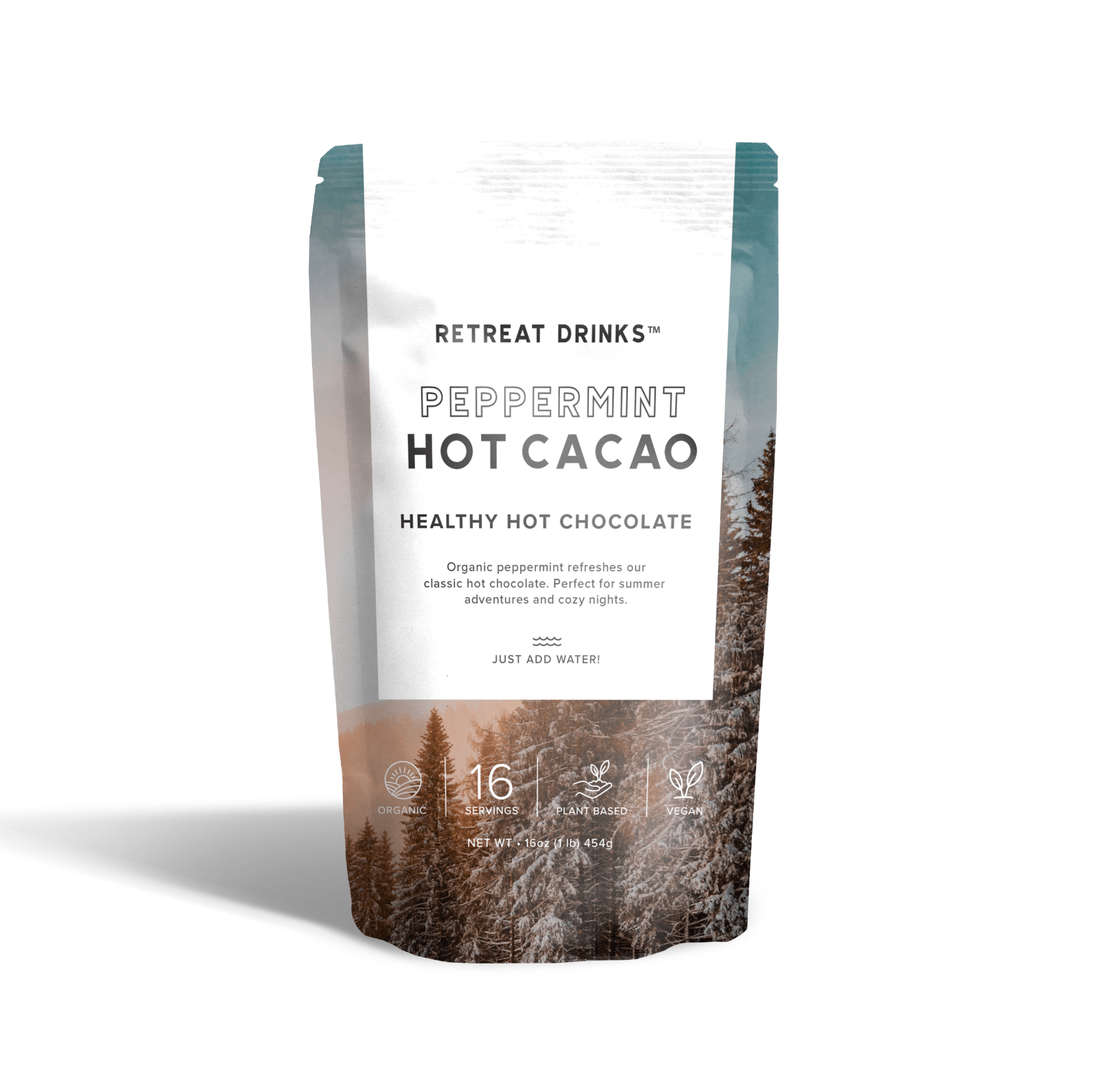 Peppermint Hot Cacao 1lb ECO FRIENDLY Bag