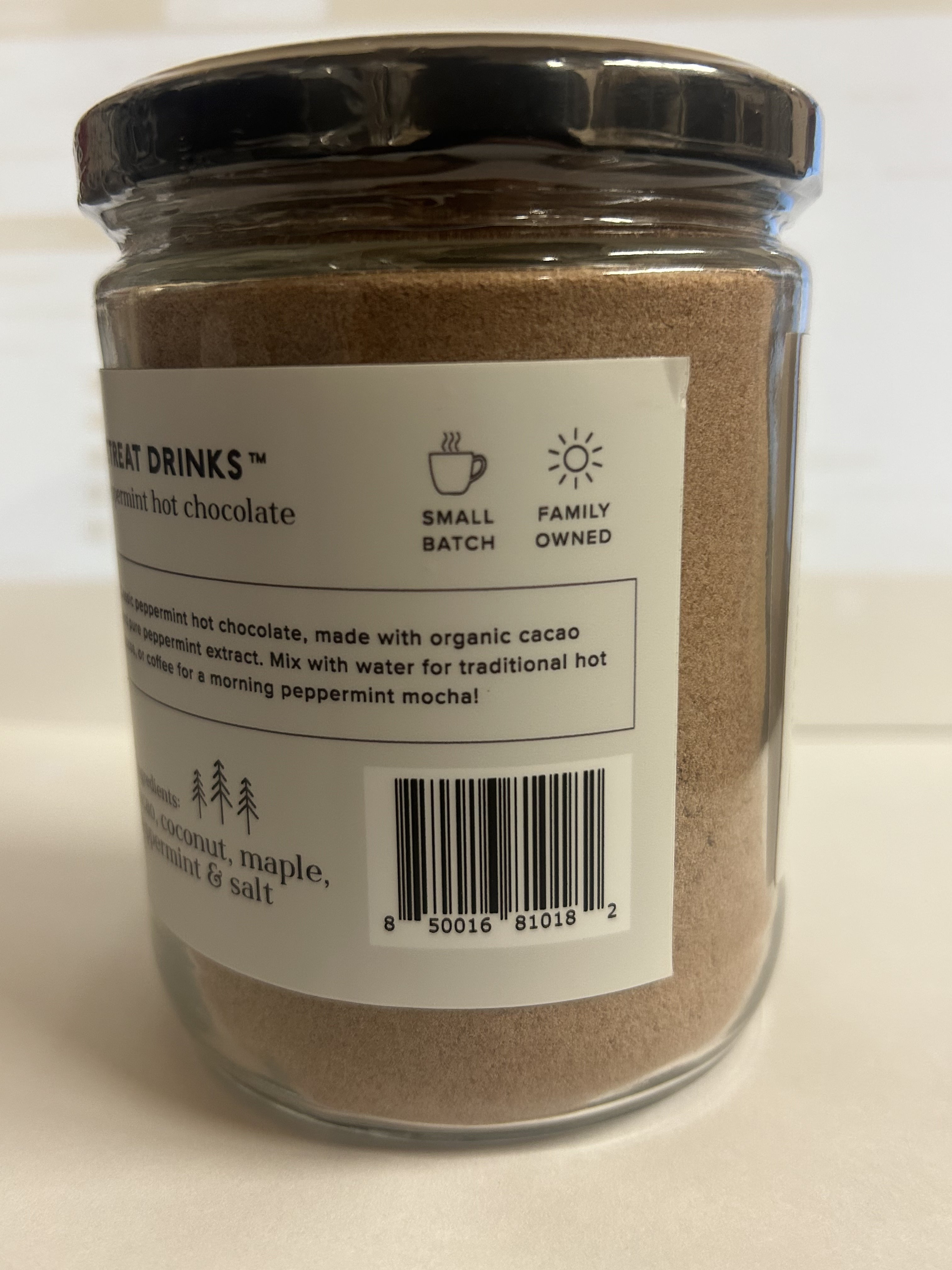 Peppermint Hot Cacao 8oz Jar